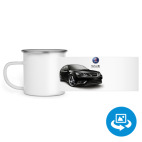 Кружка металлическая белая (круговая запечатка)