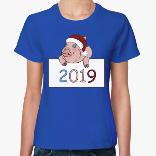 Женская футболка Свинка 2019