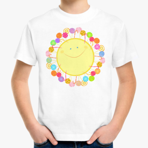 Детская футболка Солнце из леденцов