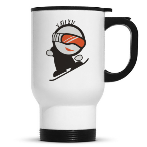 Кружка-термос с принтом snowboard