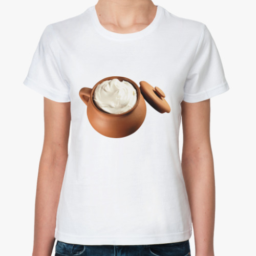 Классическая футболка горшочек со сметаной
