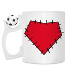 Кружка с футбольным мячиком