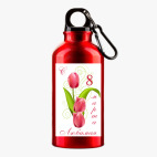 Металлическая бутылка 400 мл UV-DTF