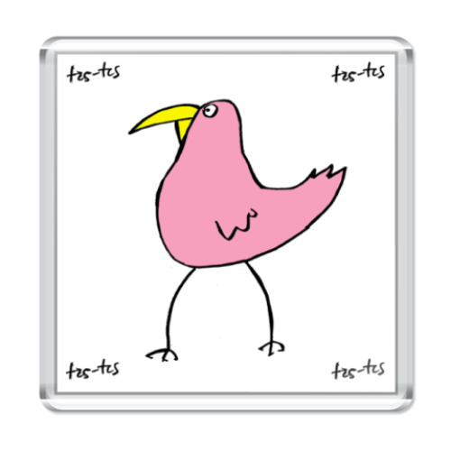 Магнит с принтом  Пинк