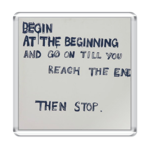 Магнит с принтом Наставление