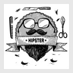 Хипстер борода и усы