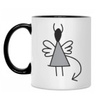 Кружка двухцветная