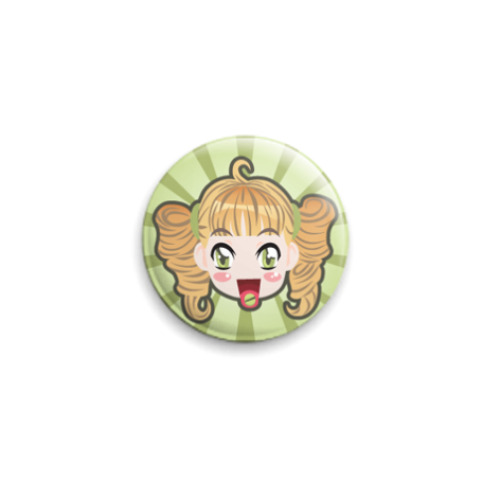 Значок 25мм девочка