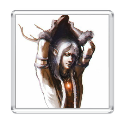 Магнит с принтом Друид