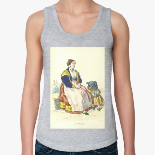 Женская майка Летний день (винтажная иллюстрация)