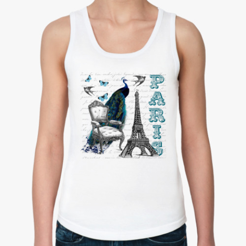 Женская майка с принтом PARIS