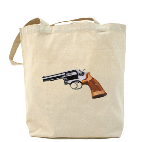 Сумка шоппер с принтом  ''Revolver & Money''