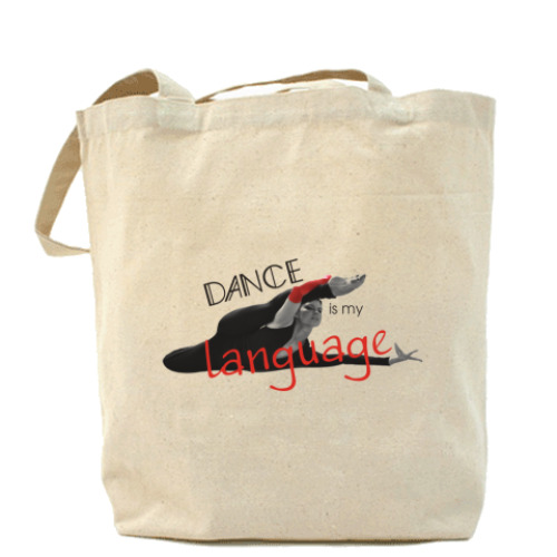 Сумка шоппер Dance is my language