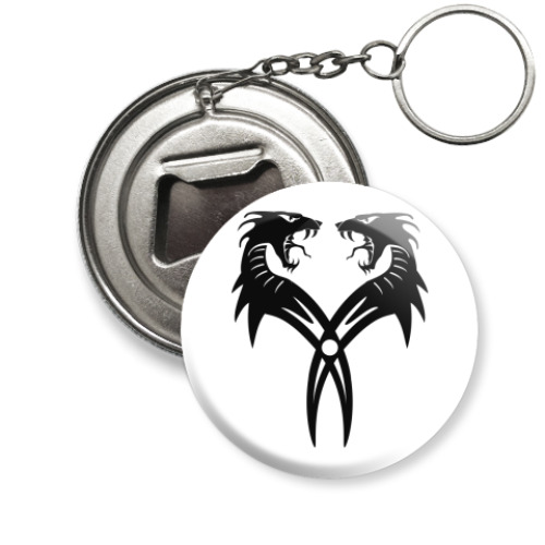 Брелок-открывашка  Два дракона