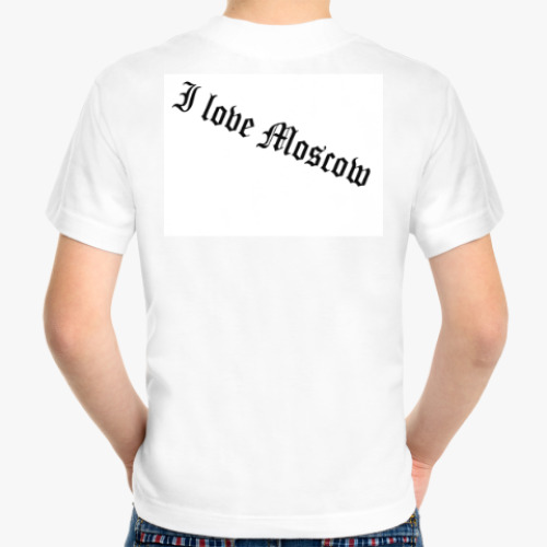 Детская футболка с принтом Москва gta