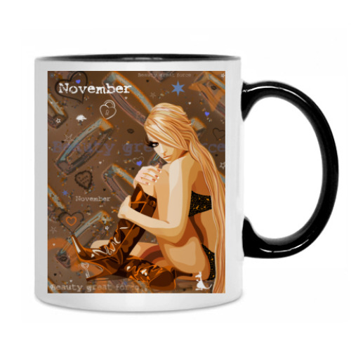 Кружка с принтом November