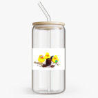 Банка с бамбуковой крышкой