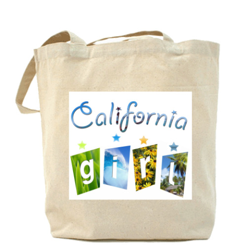 Сумка шоппер с принтом California