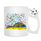 Кружка с футбольным мячиком