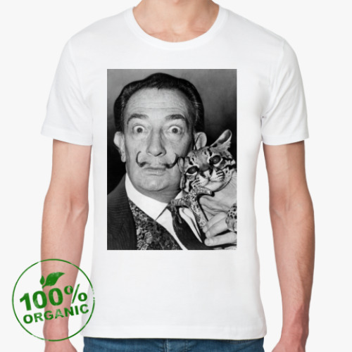 Футболка из органик-хлопка с принтом Salvador Dalí