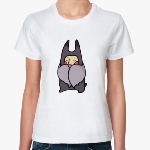 Классическая футболка с принтом  Ушан