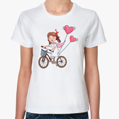 Классическая футболка Велосипедистка