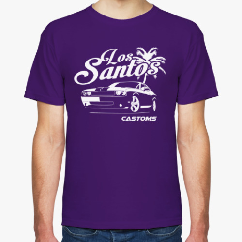 Футболка с принтом Los Santos Customs