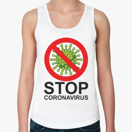 Женская майка Stop coronavirus