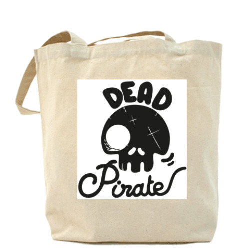Сумка шоппер с принтом Dead Pirate