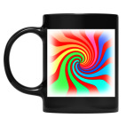 Кружка цветная UV-DTF