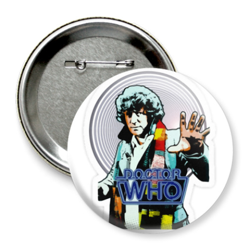 Значок 75мм с принтом Doctor Who