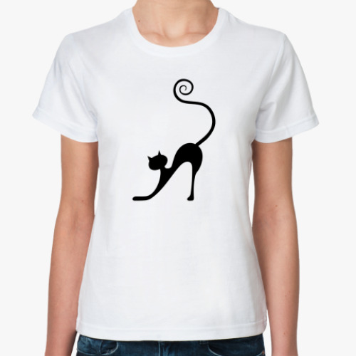 Классическая футболка с принтом Грация.