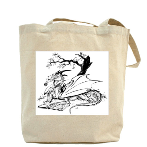 Сумка шоппер с принтом Dragon&Rose