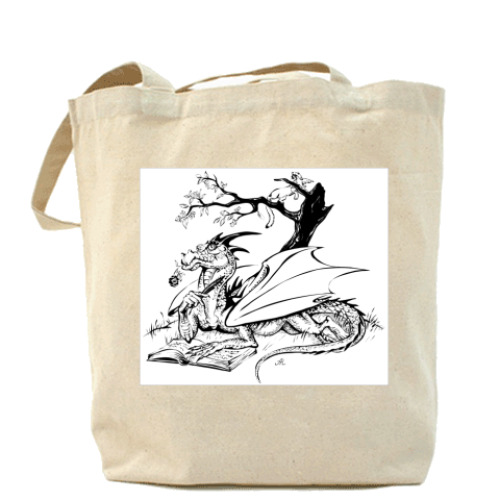 Сумка шоппер с принтом Dragon&Rose