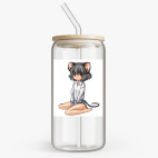 Банка с бамбуковой крышкой