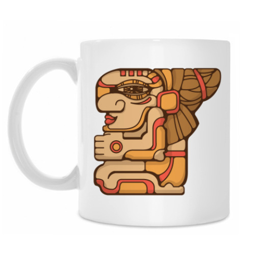 Кружка с принтом Принт с индейцем