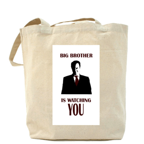 Сумка шоппер с принтом Майкрофт