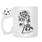 Кружка с футбольным мячиком