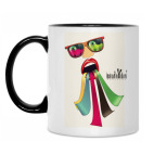 Кружка двухцветная