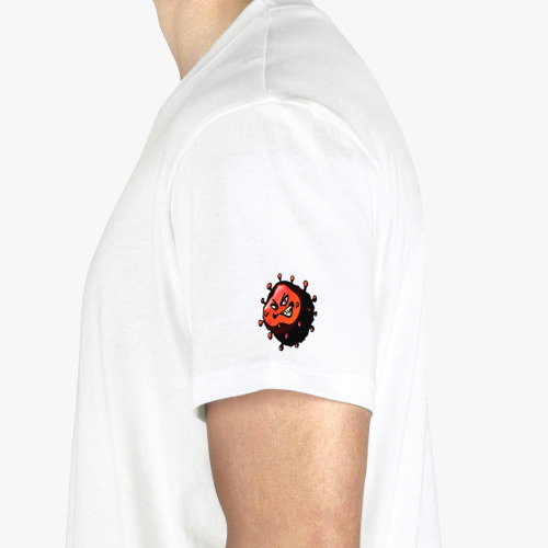 Футболка с принтом Вирус стоп