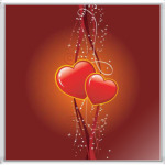 Два сердечка