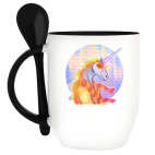 Кружка с ложкой