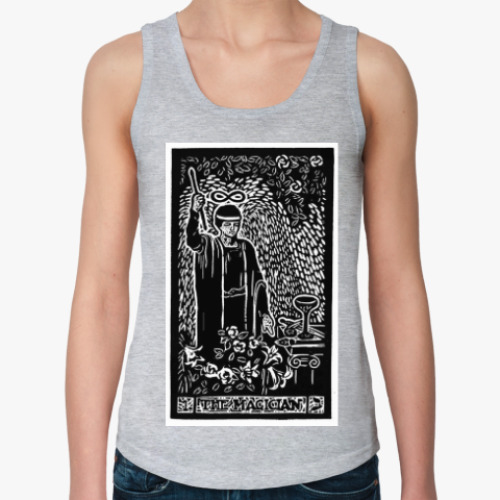 Женская майка с принтом 1 аркан таро маг