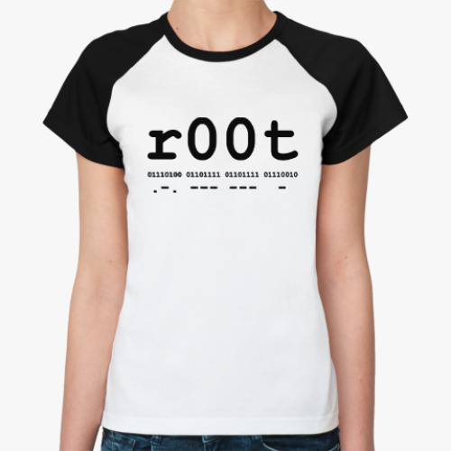 Женская футболка реглан ROOT binary