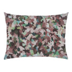 Подушка 47x35 см с цветной обратной стороной Кристаллики