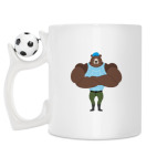Кружка с футбольным мячиком
