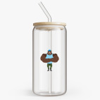 Банка с бамбуковой крышкой