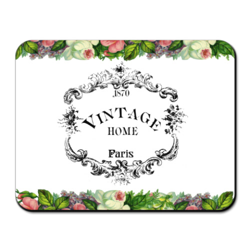 Коврик для мыши с принтом Vintage Home