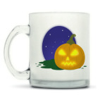 Хэллоуинская тыква на ночном фоне