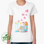 Женская футболка органик